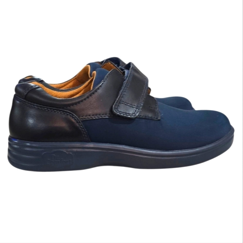 Dr Comfort Women's Annie Loafers Blue Leather Size 7 Style 4550